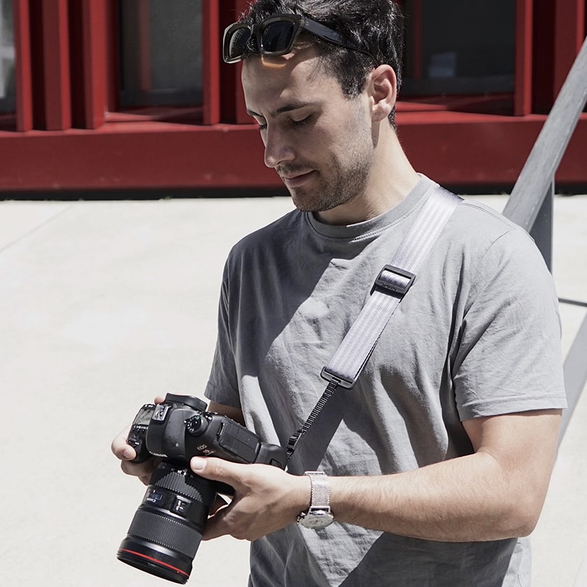 SPINN ADJUSTABLE COMFORT CAMERA STRAP – Lightweight, smooth and adjustable on both sides